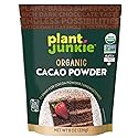 Plant Junkie Organic Cacao Powder, 8 oz - Unsweetened, Rich Dark Chocolate Taste, Certified Non GMO, Gluten Free, Kosher