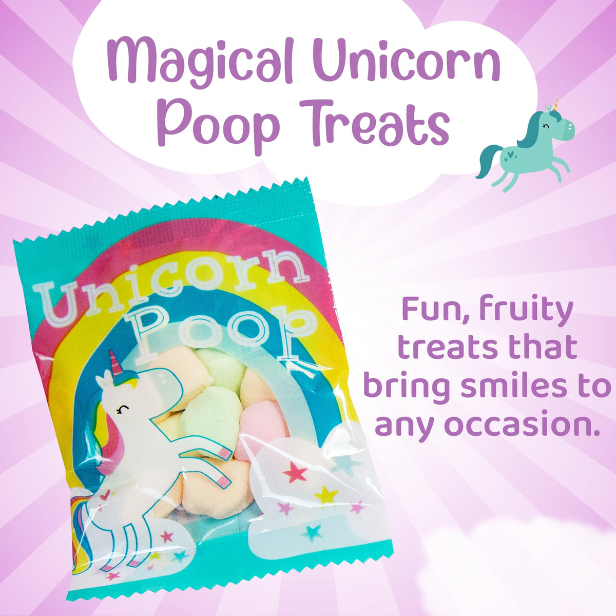 Unicornucopia Unicorn Poop Candy - Birthday Party Favors, 12 Pack