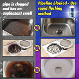 Drain Cleaner, Drain Clog Remover, Pipeline Dredging Agent, Powerful Pipe Dredging Agent, Powerful Sink & Toilet & Kitchen & Bathroom Cleaning 4 in 1