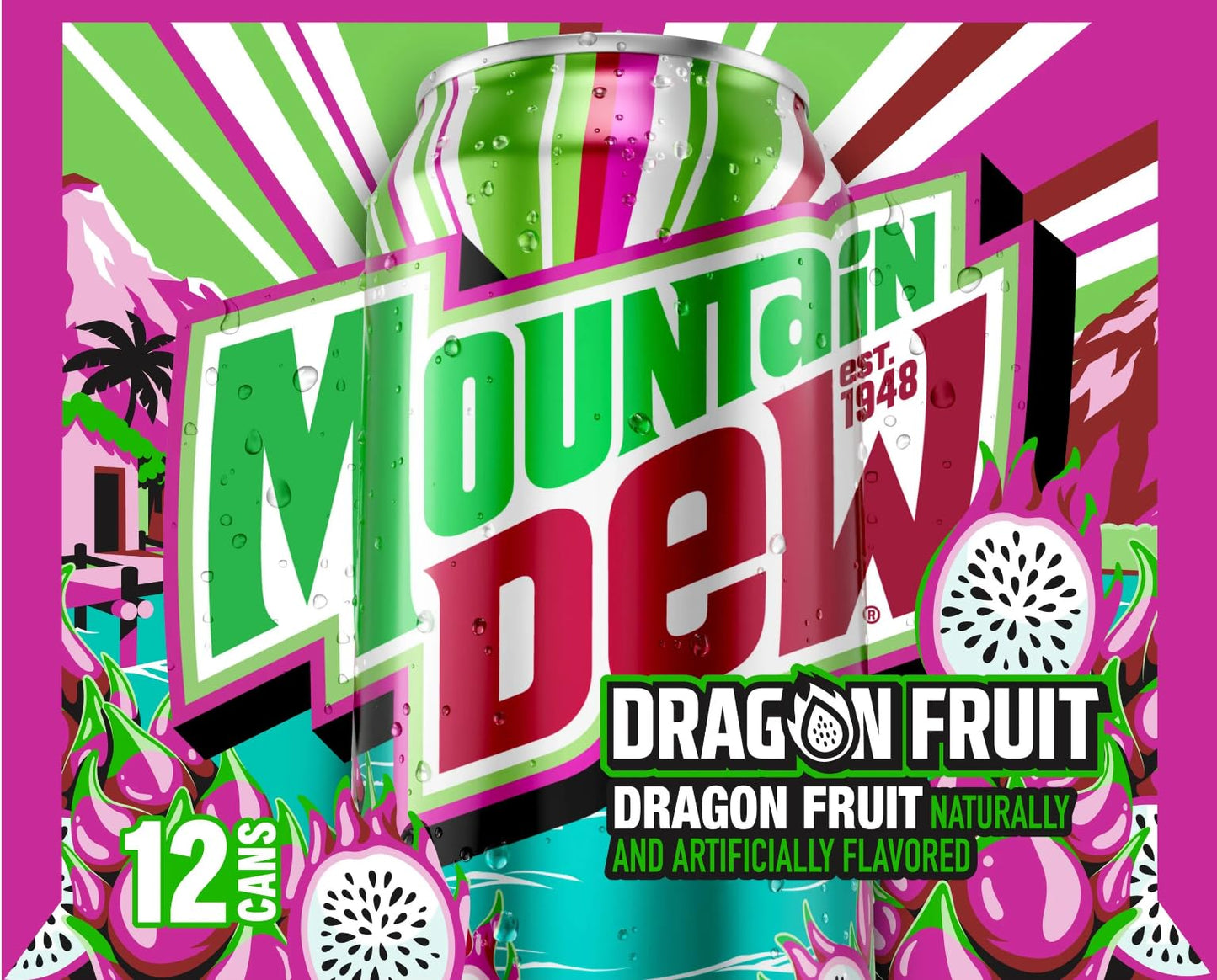 Mountain Dew Dragon Fruit 12x355ml