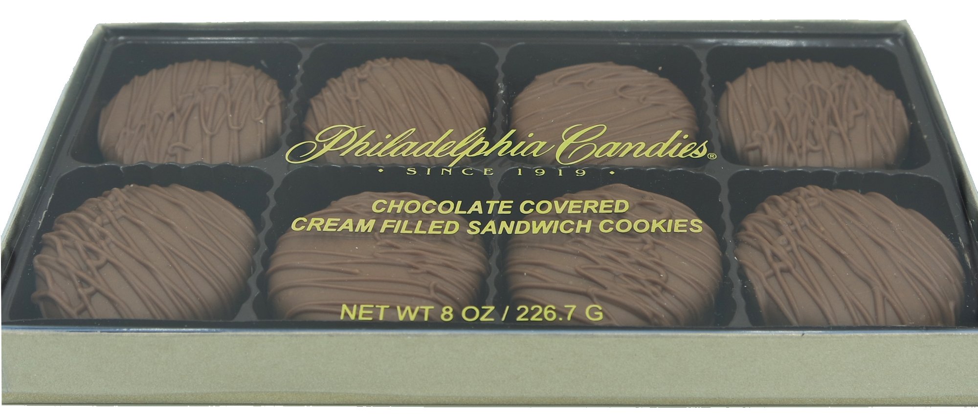 Philadelphia Candies Milk Chocolate Covered OREO Cookies Net Wt 8 oz