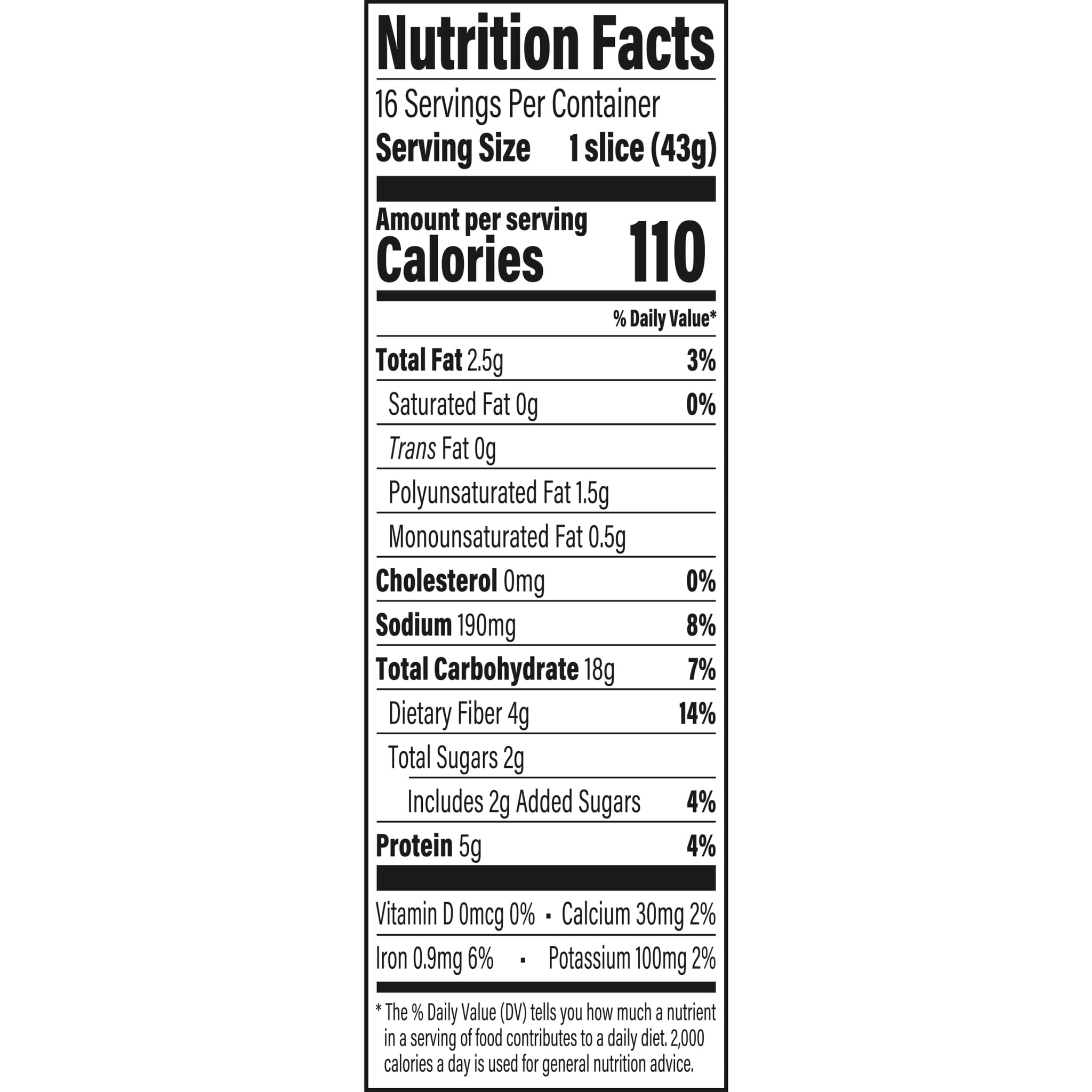 Arnold Whole Grains 12 Grains and Seeds Whole Grain Bread, Bread Free From Artificial Colors, Flavors and Preservatives, 24 oz Loaf