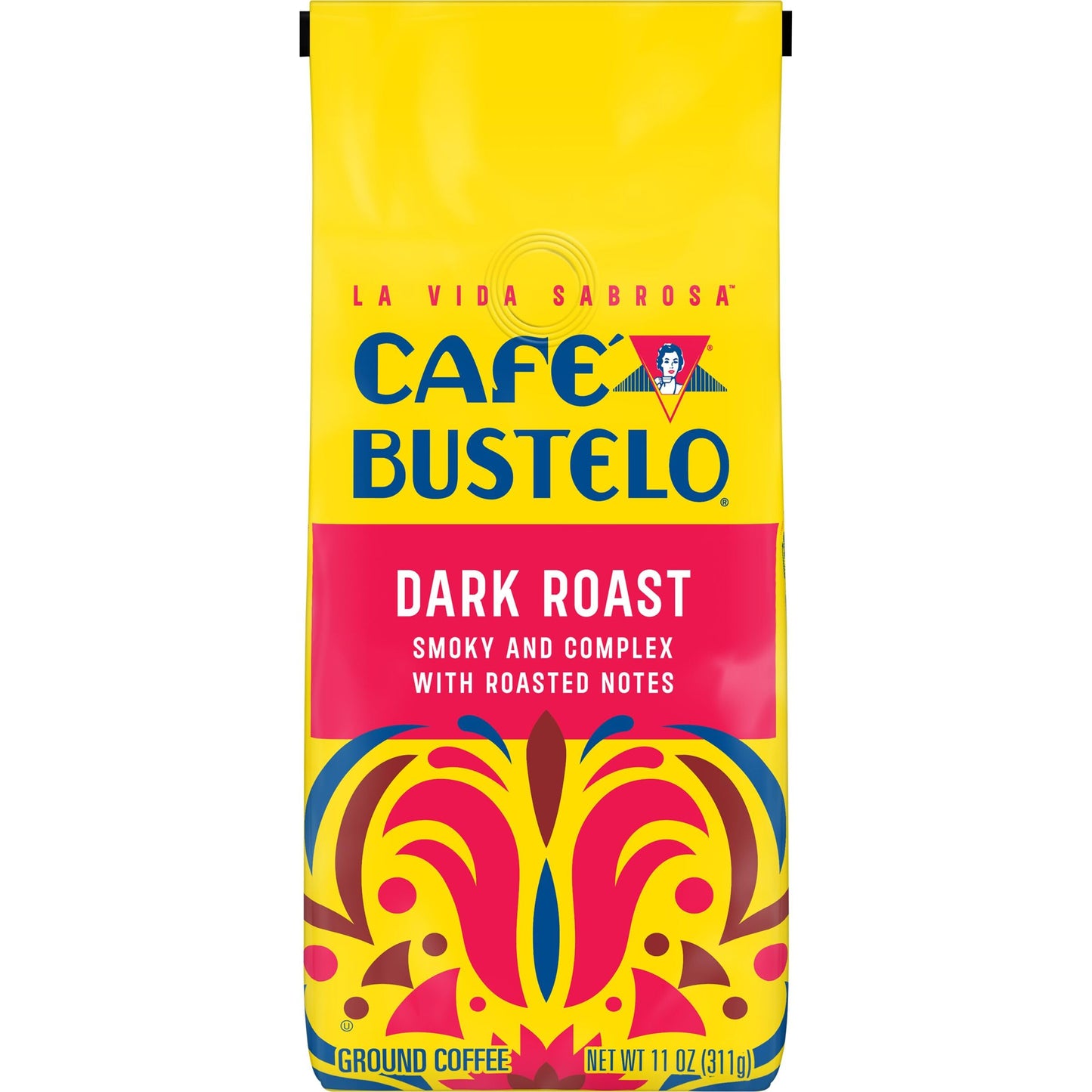 Café Bustelo Dark Roast Ground Coffee 11 Ounce Bag