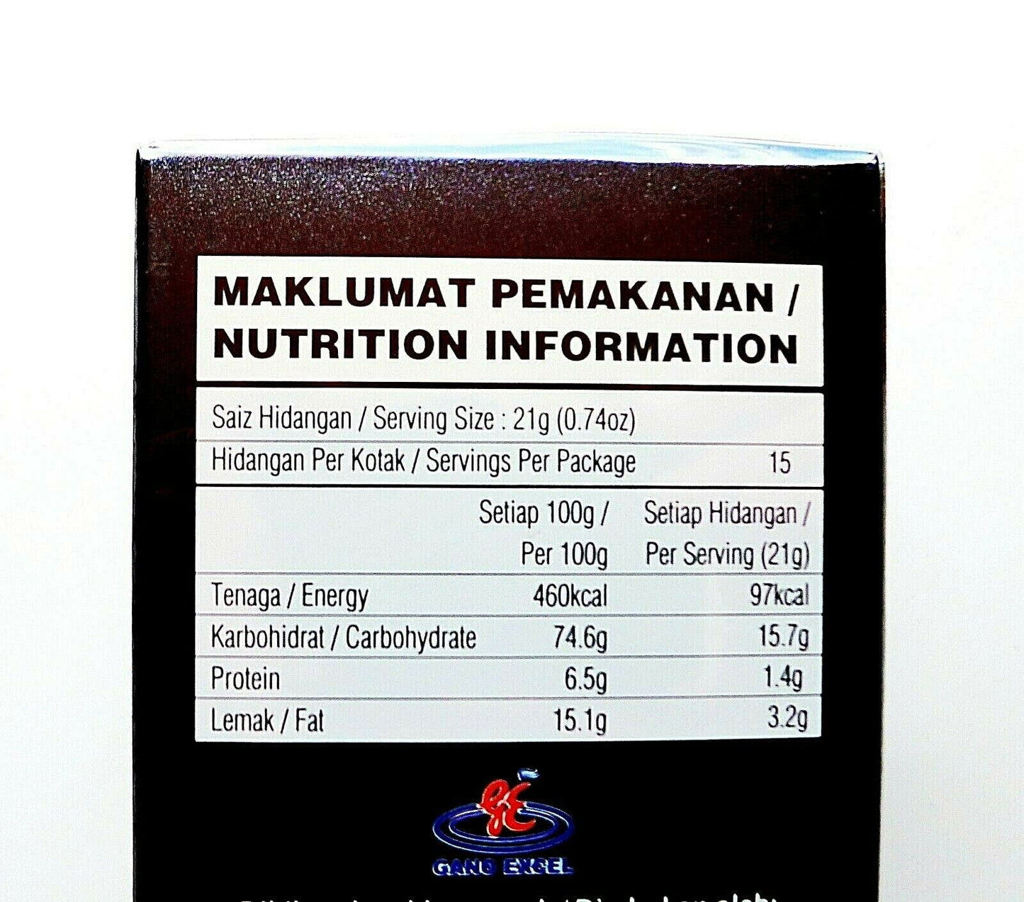 Gano Excel GanoCafe Kopi Gano 3 in 1 Cafe Latte Instant Coffee Ganolicious Ganoderma Lucidum Reishi Mushroom (15 Sachets) Antioxidant,Non-Dairy