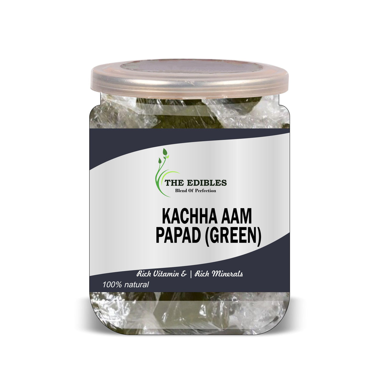 THE EDIBLE Kachha Aam Papad (Green) 500 Gram Airtight Container
