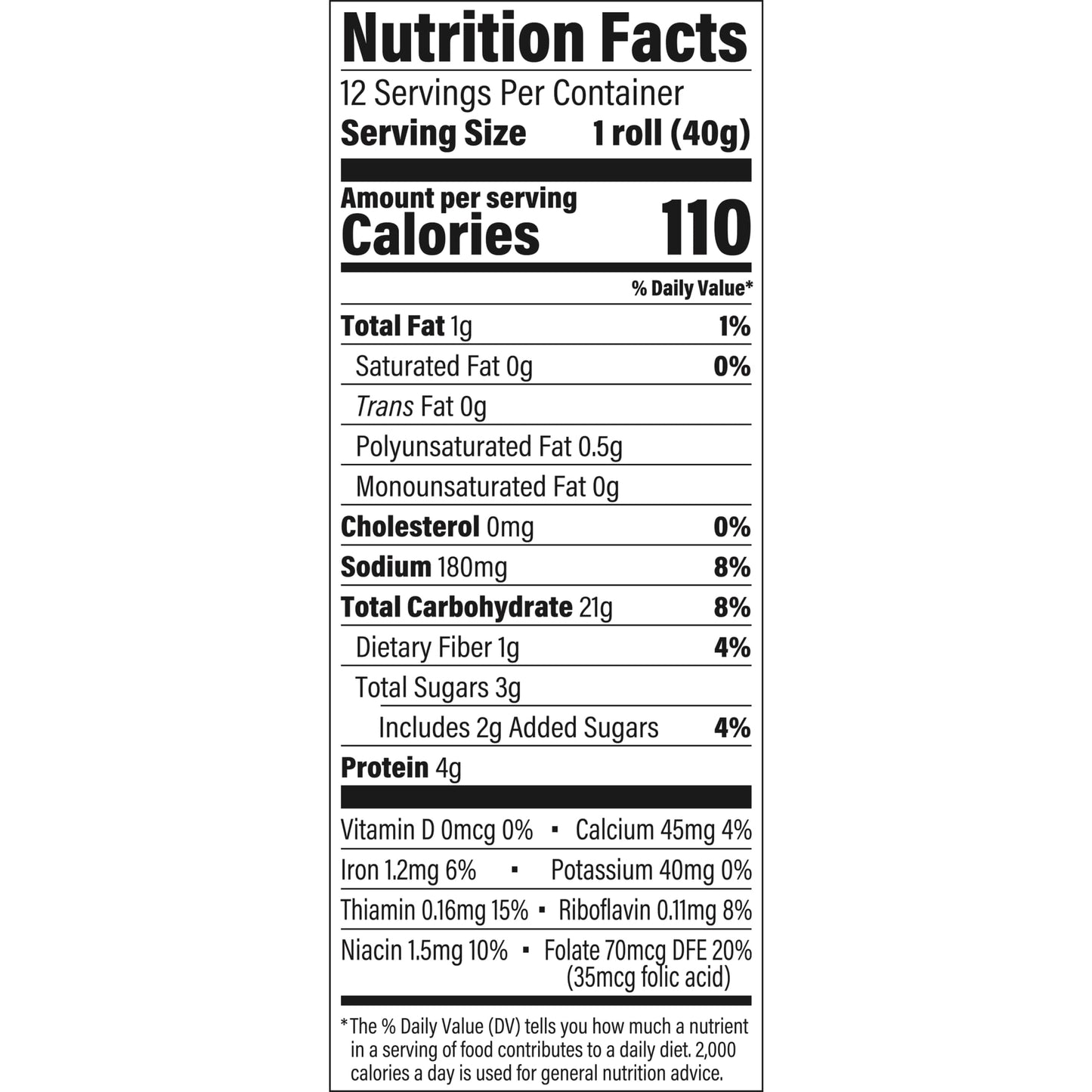 Sara Lee Classic Dinner Rolls, White, Soft and Smooth, 12 ct 17 oz