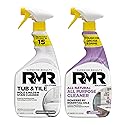 RMR Surface Saver System - Tub & Tile Stain Remover + All Natural All Purpose Cleaner, 2-Step Bathroom & Surface Cleaning Bundle for Tile, Grout