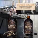 Lincoln County Reserve 100% Pure Maple Syrup with Robust Taste - 100% Pure Artisan Maple Syrup - Made in the USA, 24 oz Glass Bottle 3 Pack