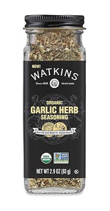 Watkins Gourmet Organic Spice Jar, Organic Garlic Herb, 2.9 Oz. Jar, 1 Count