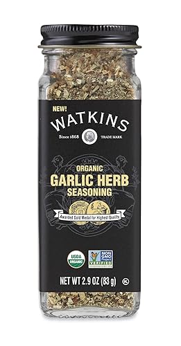 Watkins Gourmet Organic Spice Jar, Organic Garlic Herb, 2.9 Oz. Jar, 1 Count