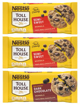 Nestlé Toll House Chocolate Chips, Pack of 3 - Includes Two, 12 oz. Bags of Semi-Sweet Chocolate Chips and One, 10 oz. Bag of Dark Chocolate Chips