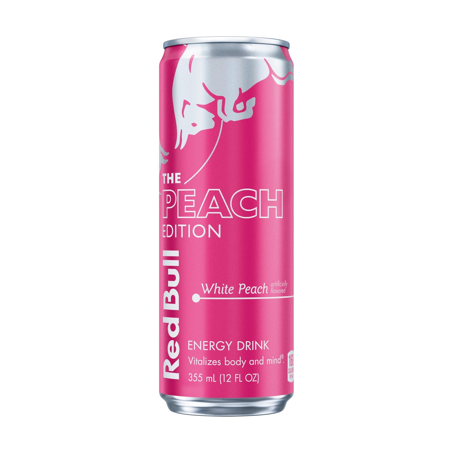 Red Bull Peach Edition Energy Drink, White Peach, 12 fl. oz. can, with 114mg Caffeine, Taurine & B Vitamins