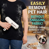 CONAPET Pet Hair Remover, Reusable Lint Roller for Dog & Cat Hair, Self Cleaning Fur Remover Tool for Couch, Carpet, Furniture, Sofa & Bedding