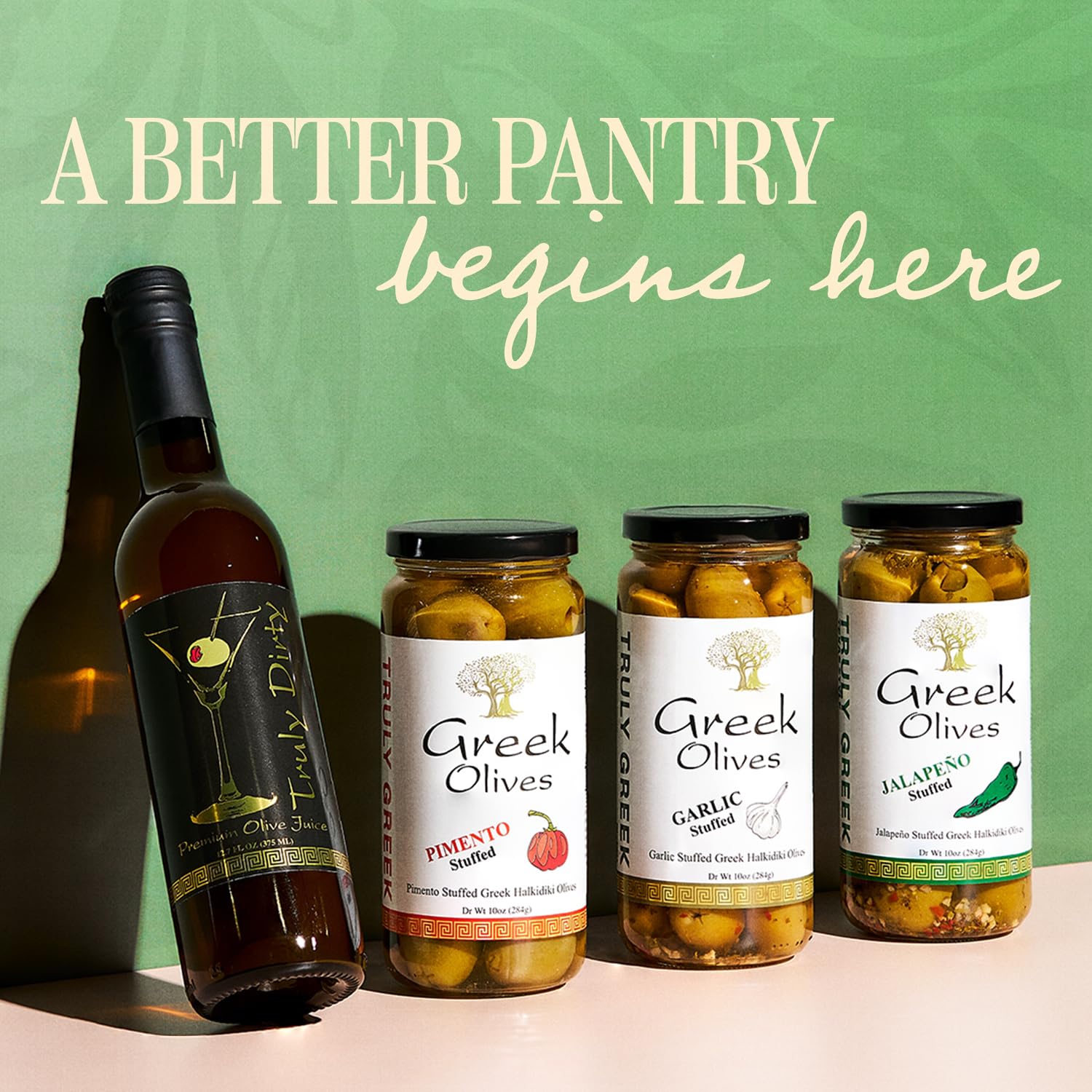 TRULY GREEK Flavors of Greece Gift Box - Premium 0.2 Athenolia Single Varietal Extra Virgin Olive Oil & Honey Balsamic Vinegar, Cold Press Greek Olive