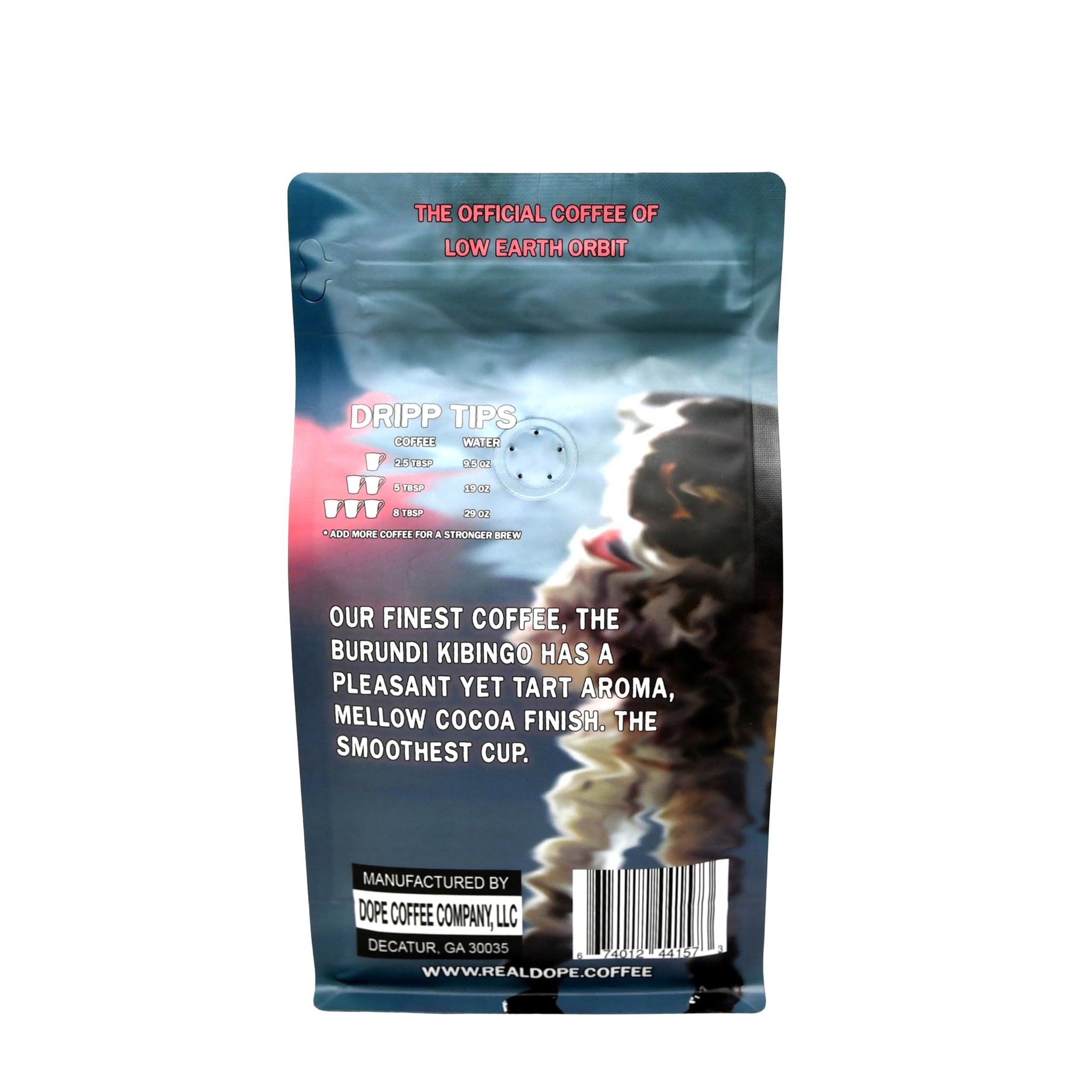 Dope Coffee Burundi Kibingo Whole Bean Coffee - Single-Origin Medium Roast, Bright Stone Fruit & Honey Notes, 12 oz Bag