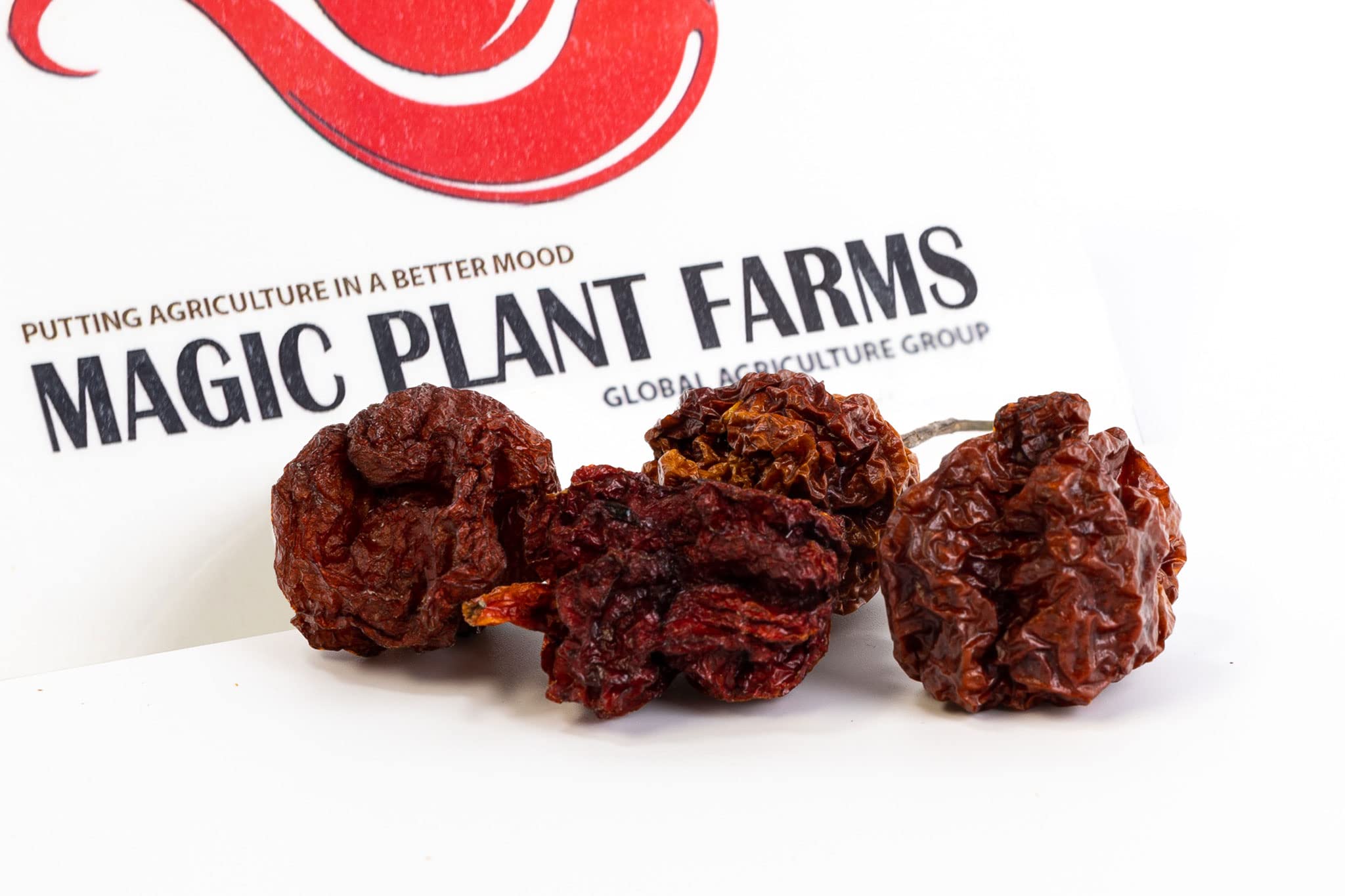 Fiery Farms Carolina Reaper Pods - 8 oz - 1.5M to 2M SHUs Extremely Hot Red Chili Pepper Dried Whole Pods, Pure, No Additives