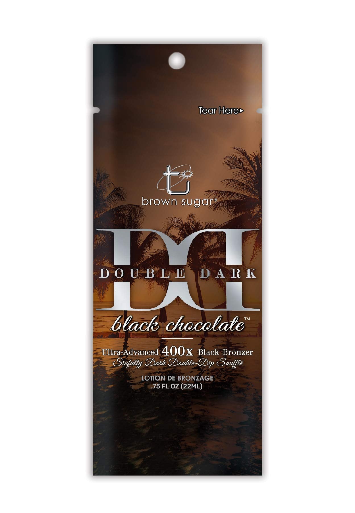 3 packets Double Dark Black Chocolate 400X Plateau-Busting .75oz