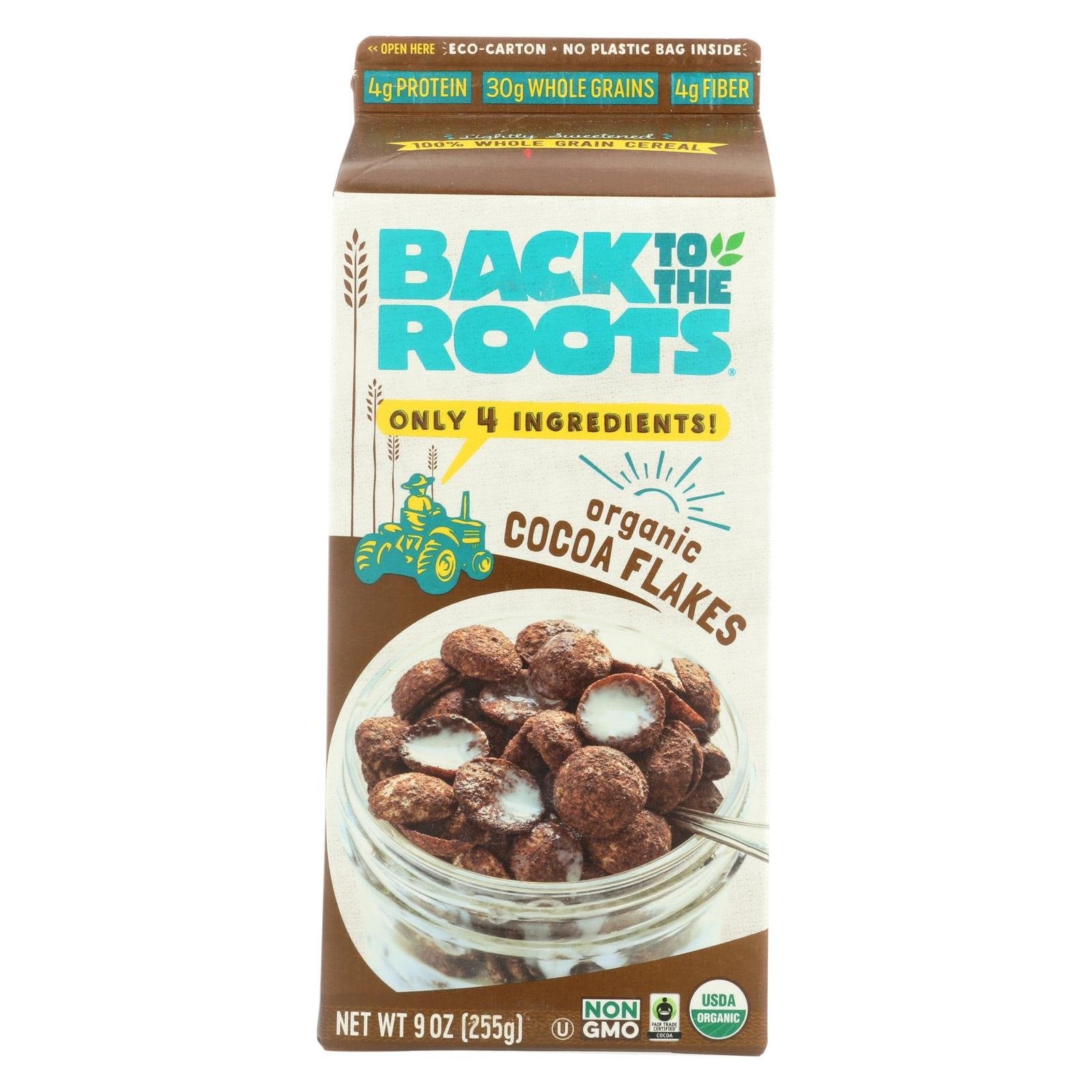 Organic Stoneground Flakes Cereal; Cocoa Clusters
