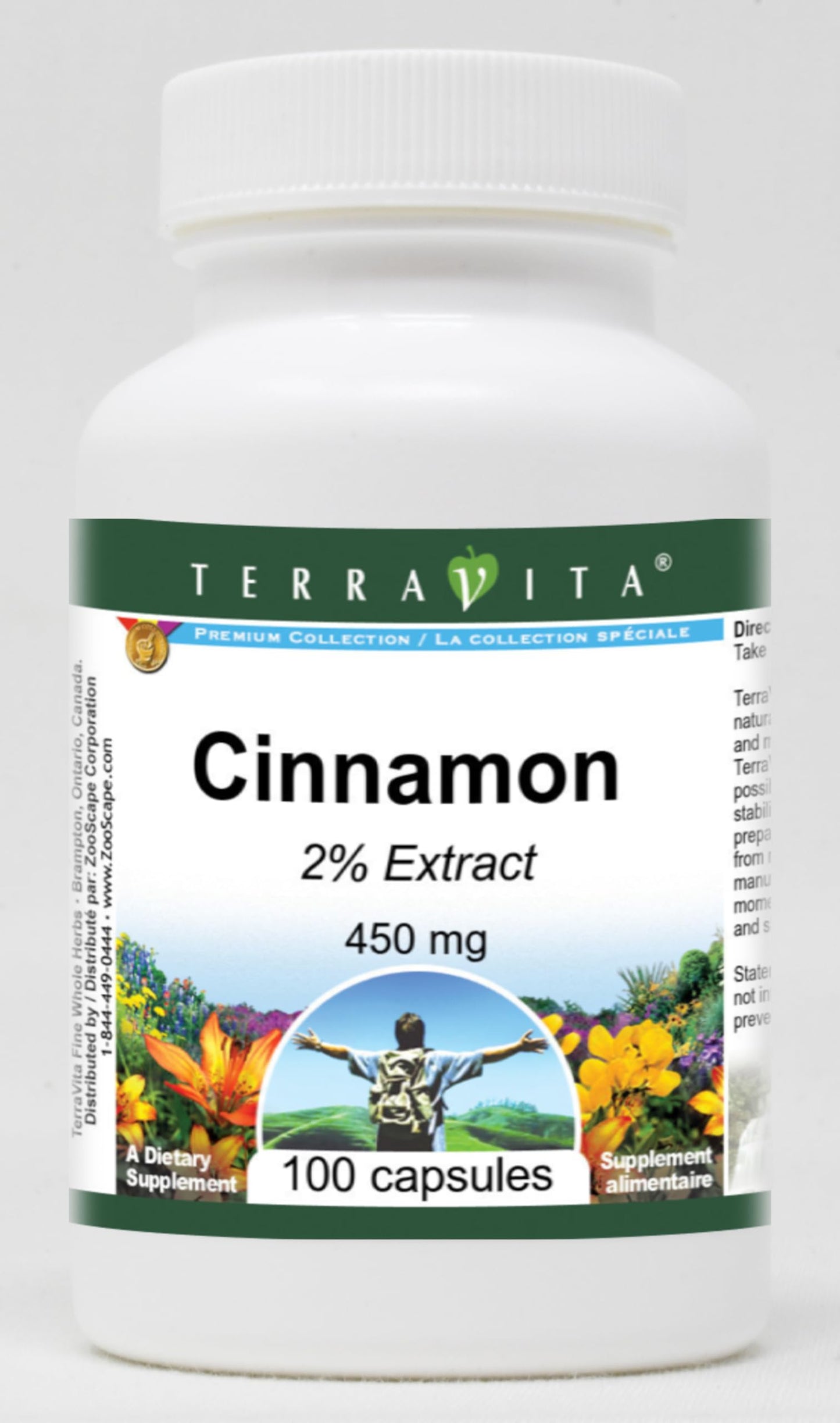 Cinnamon 2% - 450 mg (100 Capsules, ZIN: 519759) - 3 Pack