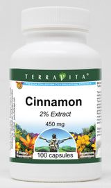 Cinnamon 2% - 450 mg (100 Capsules, ZIN: 519759) - 3 Pack
