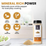 Fàtima Fine Ground White Peppercorns | Premium White Pepper Ground | Fresh and Aromatic Organic Pepper Powder | Essential Spice for Cooking