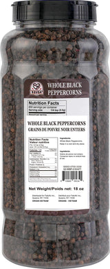 52USA Whole Black Peppercorns, 18oz (Pack of 1), Peppercorns for Grinder Refill, Gluten-Free, Kosher, Non-GMO, All Natural Black Pepper, Perfect for
