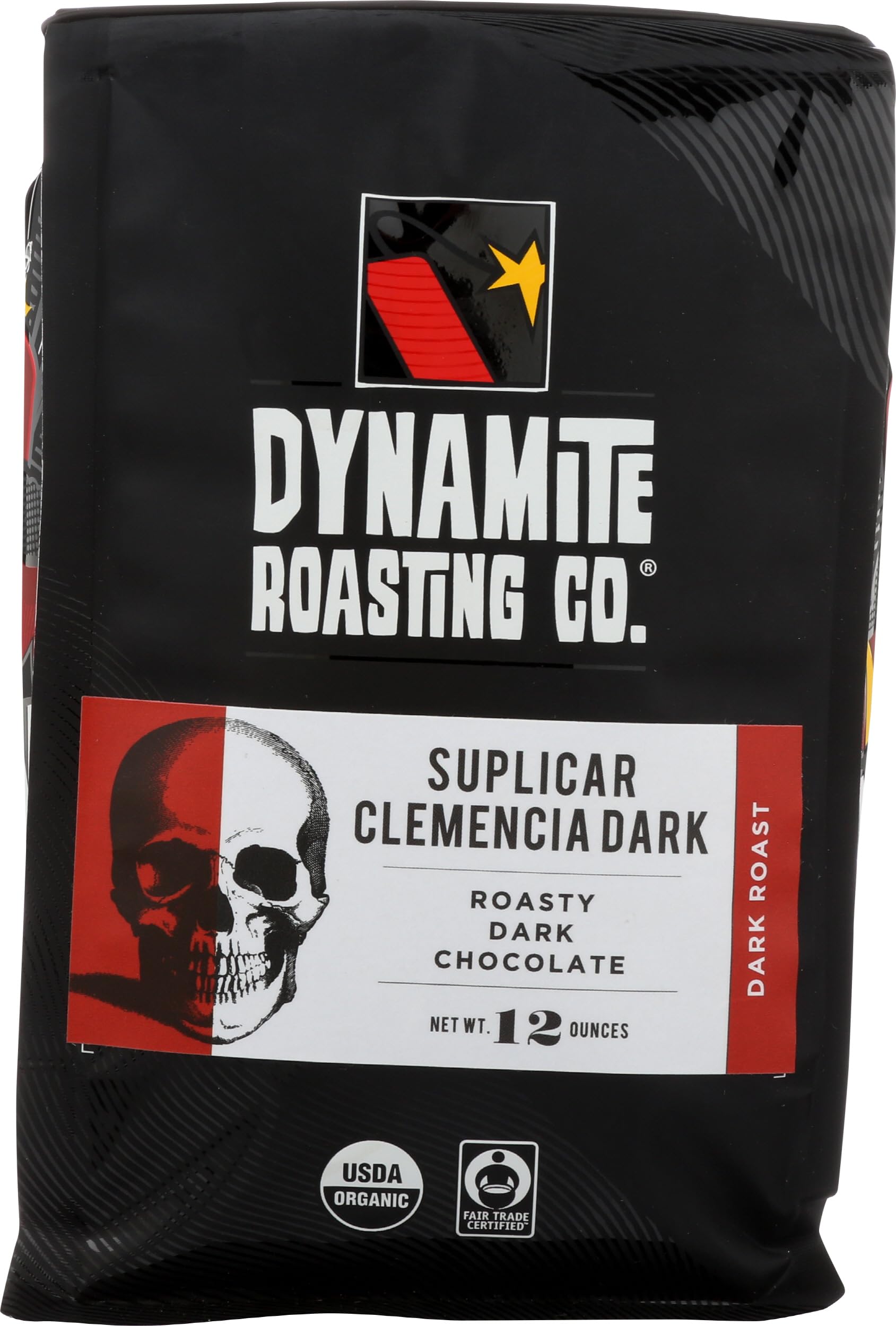 Dynamite Roasting, Coffee Suplicar Clemencia Dark Roast Organic, 12 Ounce