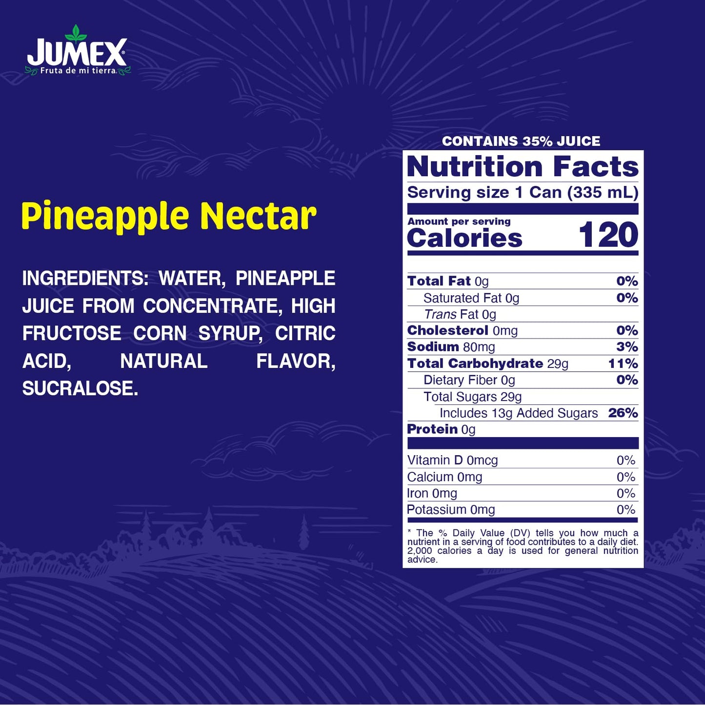 Jumex Pineapple Nectar, 11.3 Oz (Pack of 24)