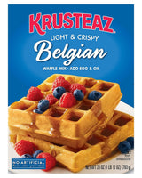 Krusteaz Breakfast Variety Pack - Belgian Waffle Mix (28 Oz) & Buttermilk Protein Pancake Mix (20 oz) - (2 Ea.) (Variety Pack)