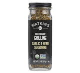 Watkins Organic Grilling Garlic & Herb Seasoning, Non-GMO, Kosher, 2.9 Oz, 1-Pack