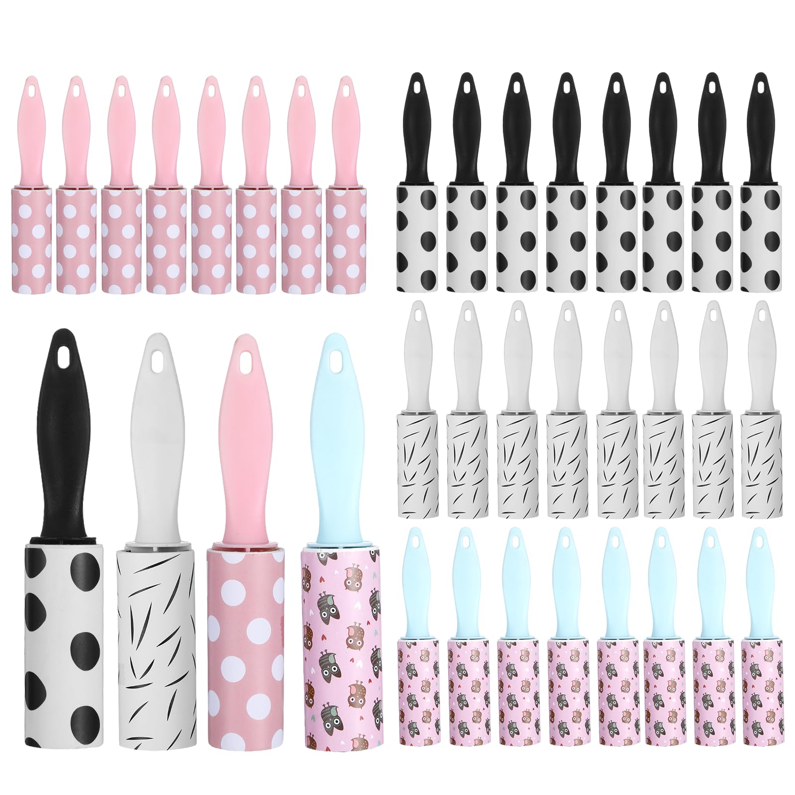 36 Pcs Lint Roller for Pet Hair Extra Sticky and Clothes,Mini Travel Lint Rollers Disposable Sheets Remove Dog/Cat Hair for Home Car Travel Use