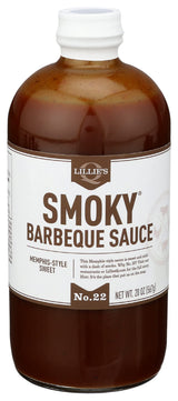 Lillie's Q - Smoky Barbeque Sauce, Gourmet BBQ Sauce, Sweet Brown Sugar BBQ Sauce, Mild Smoky Flavor, Premium Ingredients, Made with Gluten-Free