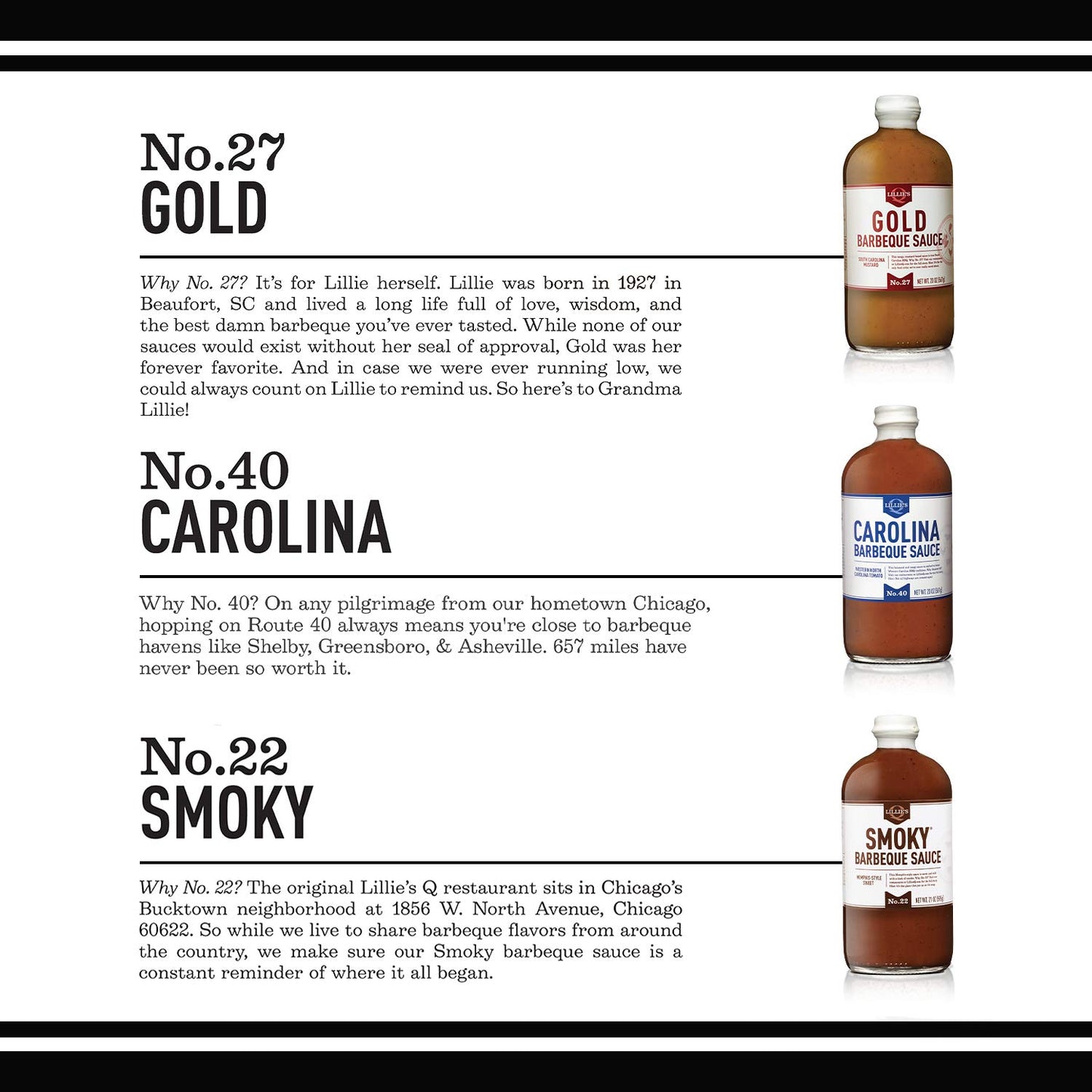 Lillie’s Q - Barbeque Sauce Variety Pack, Gourmet BBQ Sauce Set, Made with Gluten-Free Ingredients, Includes Carolina BBQ Sauce (20 oz), Gold BBQ