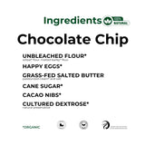 The Panza Chocolate Chip Gourmet Cookie Snack Thin & Crispy | Organic, Non-GMO, 100% Natural Ingredients | Mini Pouch 0.7 oz