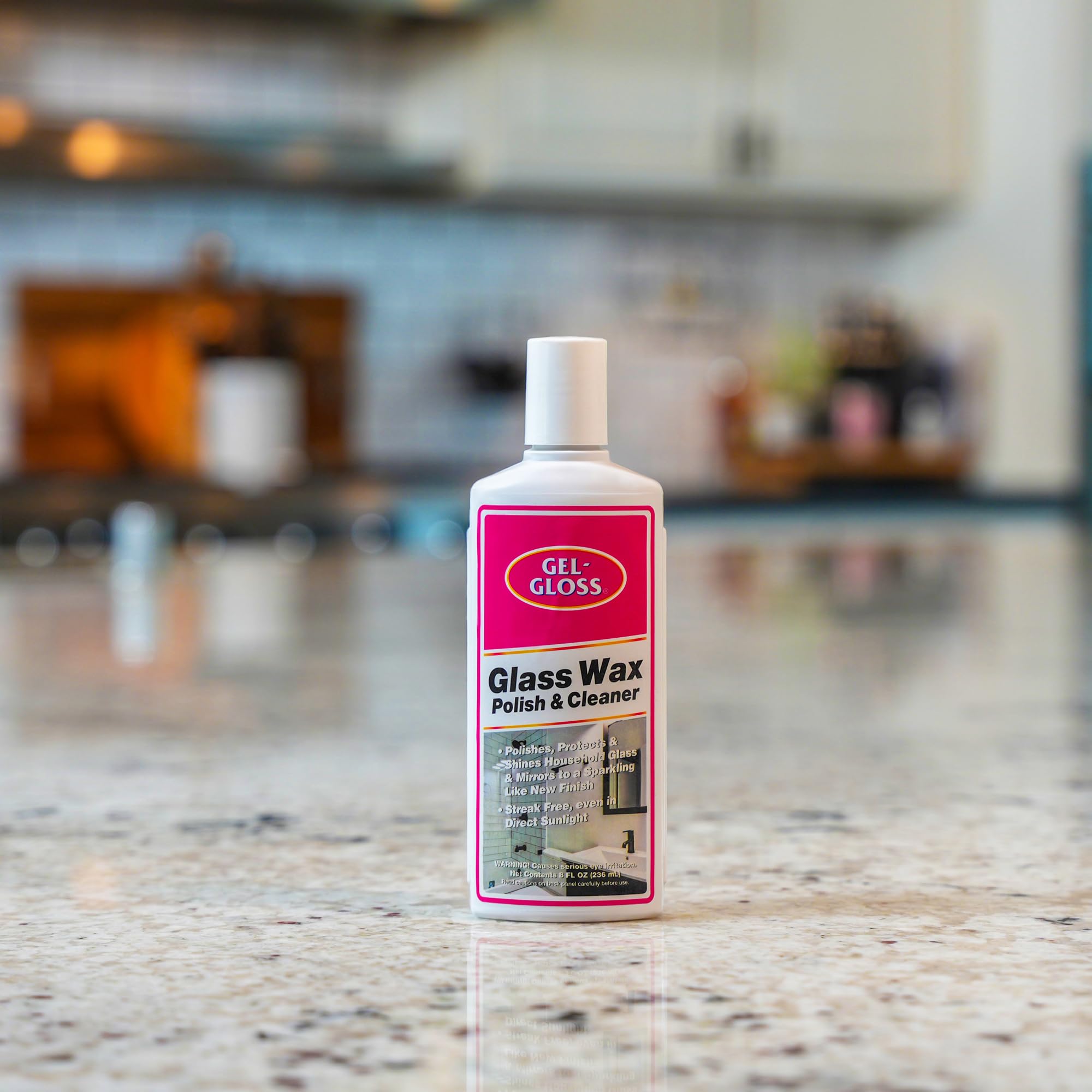 Gel-Gloss No Streak Glass Wax | Professional-Grade Silicon Wax Formulation | Removes Water Spots, Hard Water, & Light Calcium Buildup | Protective
