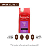 Community Coffee French Roast Dark Roast Ground 12 oz 3 ct Gable Top 12 Ounce (Pack of 3)