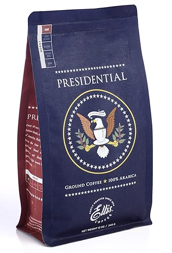 Ellis Coffee - Presidential - Light Roast - Ground Coffee - 12 oz Resealable Bag