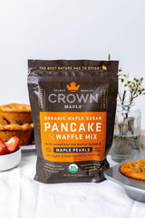 Crown Maple Certified Organic Pancake and Waffle Mix, Made with Handcrafted Sugar and Small-Batch Pearls, 16 Fl Oz (Pack of 1)