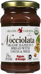 Nocciolata Organic Hazelnut Spread, 9.52 oz - PACK OF 4