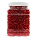 Hot Tamales Bulk 2LB - Original Soft Chewy Cinnamon Candy in 32 FL OZ Gift Ready Reusable Square Jar