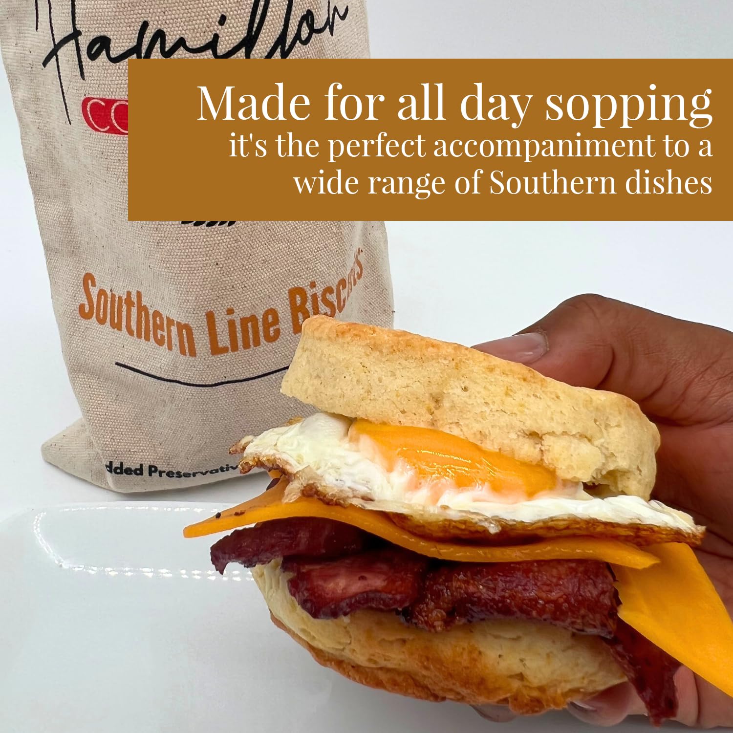 Hamilton Cornerstore Southern Biscuit Mix, Easy-to-Bake Delight Biscuits, Classic Southern Recipe for Fluffy Buttermilk Biscuit Mix, Homemade Quick