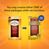Twinings Earl Grey Tea 2-Pack - A Bright and Zesty Black Tea Infused with Citrus Bergamot Flavours, Caffeinated Tea Bags, Individually Wrapped, 20