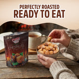Oneg Roasted Chestnuts Peeled and Ready to Eat, 6 Pack of Organic Roasted Chestnuts 5.3oz Each, Vacuum Packed Perfect for Snacking or Holiday Treats