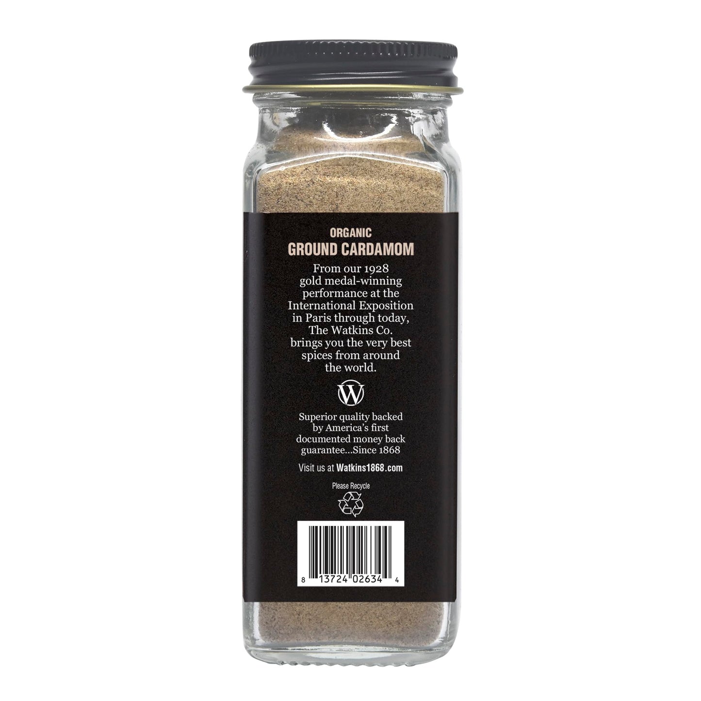Watkin's Organic Ground Cardamom, 2.0 oz