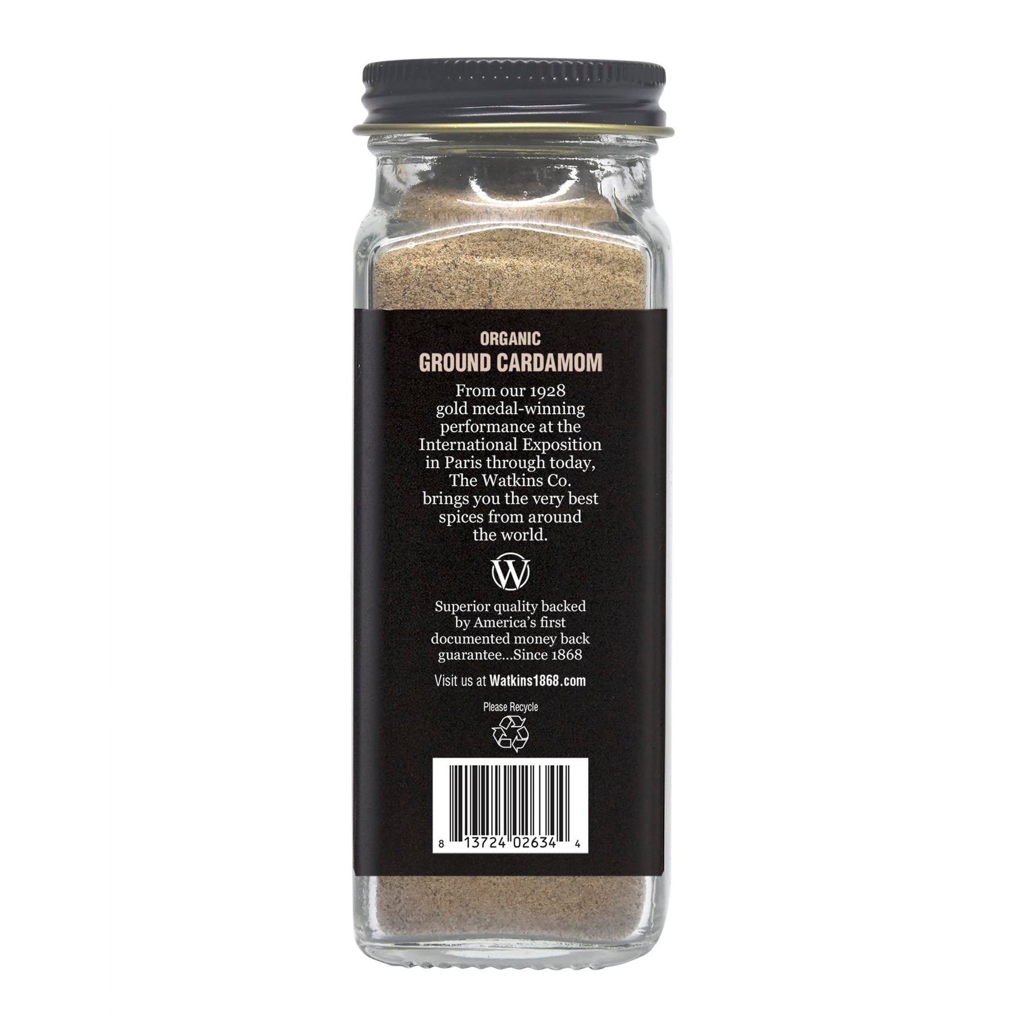 Watkin's Organic Ground Cardamom, 2.0 oz