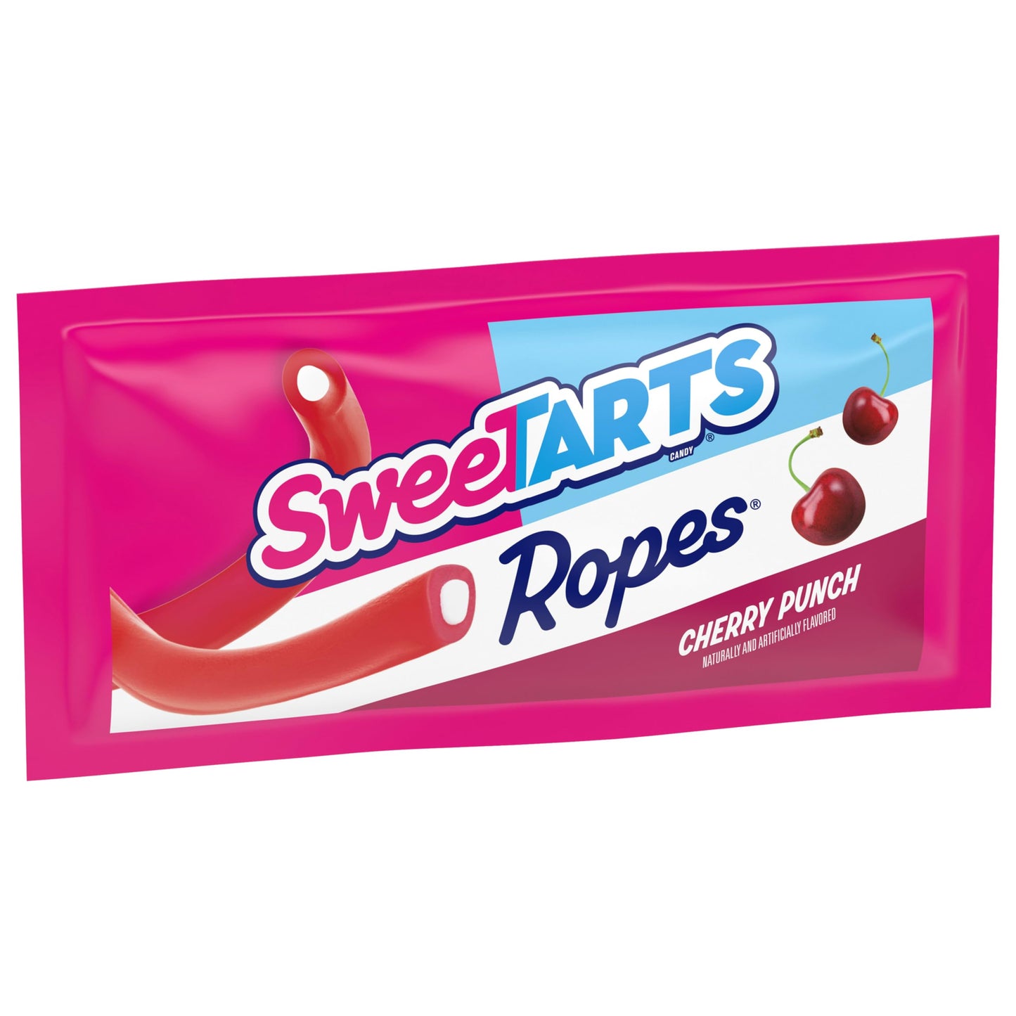 SweeTARTS Ropes Candy, Variety Mix, Cherry Punch, Twisted Rainbow Punch, Tangy Strawberry, Soft and Chewy, 15 oz