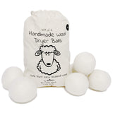 Wool Dryer Balls XL 6-Pack - 100% Pure New Zealand Wool, Ecoigy Natural Fabric Softener, Reduces Wrinkles & Drying Time, Ideal for Essential Oils