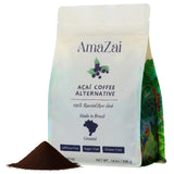 AmaZai USDA Organic Açaí Coffee Alternative | Roasted Açaí Seed Superfood | Caffeine-Free, Low Acid & Gut Friendly | Brews Like Coffee (25 servings)