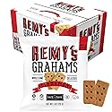 Safe + Fair Remy's Cinnamon Grahams 24ct - Wholesome Healthy Snacks - Bite-Sized Whole Grain Treats - Single-Serve Pouches for School Lunches