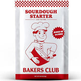 Bakers Club Rapid 24-Hour Sourdough Starter Culture - Makes 5 Batches - Mix, Ferment & Bake Next Day - Tangy Flavor without Weeks of Waiting - Best